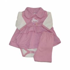 Avaliação do Site Conjunto Pagão Body Vestidoe Calça Bebê Luxo Chuva de Amor Kit 3 Peças
