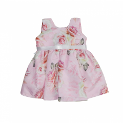 Avaliação do Site Vestido Bebê Estampado com Laço de Cetim Floral Alice Tamanhos P-M-G